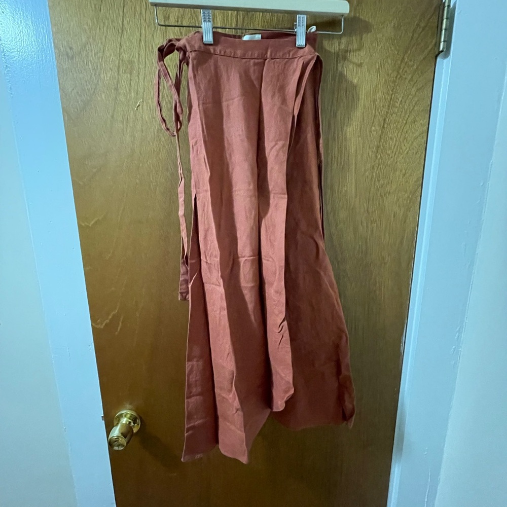 Wilfred Linen Wrap Skirt